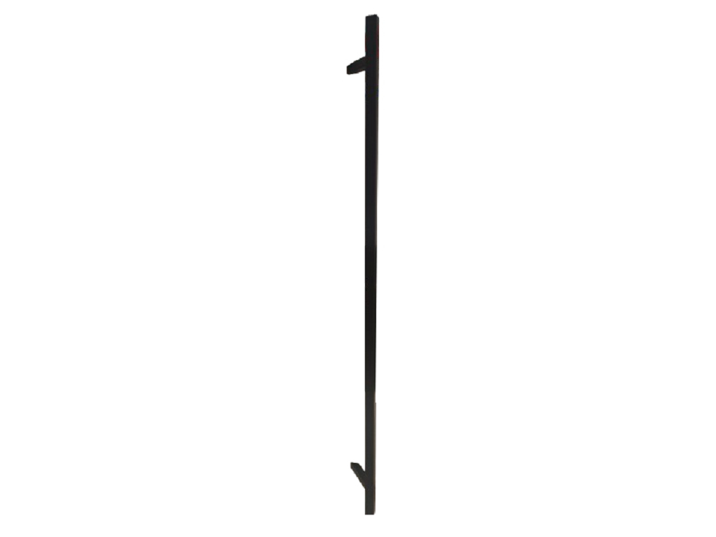 Maniglione Texas Inclinato d.30x30 Interasse 1300 mm.1500x85h AISI304 FNO-Nero Opaco RAL9005 | Fimet Maniglie - immagine 1